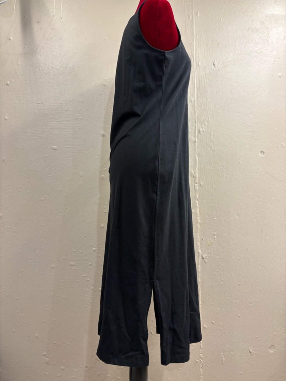 DKNY Black Sleeveless Logo long Maxi Dress women size medium - Picture 5 of 10